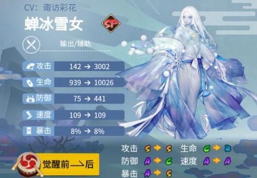 《阴阳师》sp蝉冰雪女最强御魂搭配推荐