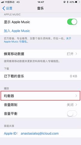 iPhone中开启音乐播放类型的详细步骤截图