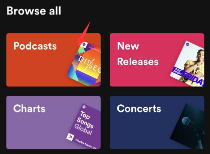 spotify怎么听播客?spotify播客收听入口分享截图