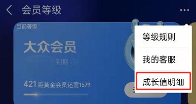 支付宝会员成长值明细在哪里查看?支付宝查询会员分数详情教程截图