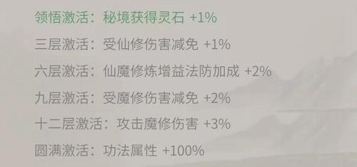 一念逍遥二十二阶功法属性效果怎么样？一念逍遥二十二阶功法属性效果介绍截图