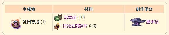 《泰拉瑞亚》灾厄进攻型饰品蚀日尊戒获取方式介绍