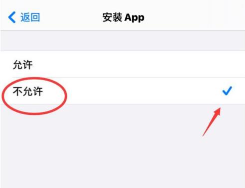 苹果手机怎么禁止安装新的APP 苹果手机禁止安装应用步骤截图