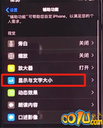 iphone11中打开自动亮度调节的详细步骤截图