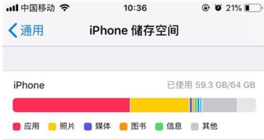 iPhone11pro max查看内存情况的操作流程截图