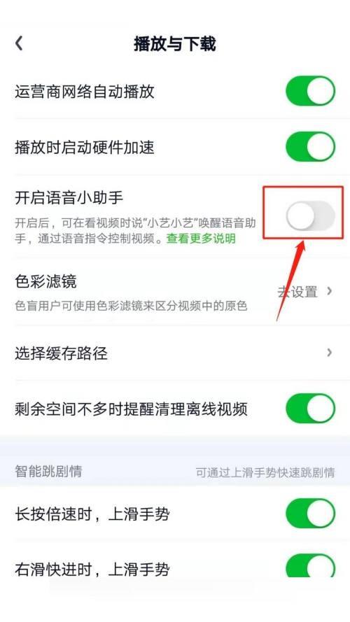 爱奇艺怎么开启语音小助手?爱奇艺开启语音小助手方法截图