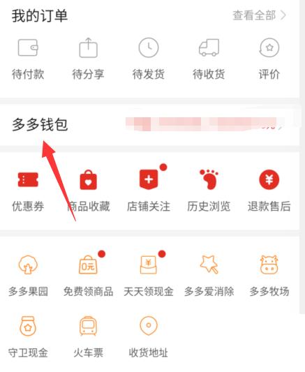 拼多多多多钱包余额怎么查看?拼多多多多钱包余额查看方法截图