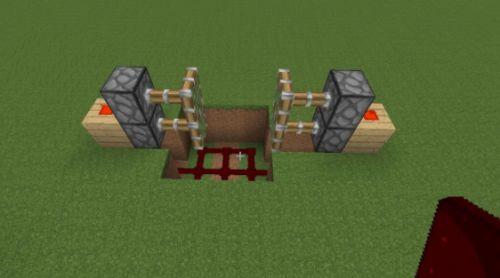 《我的世界》红石机关系列之隐藏自动门制作方法教程