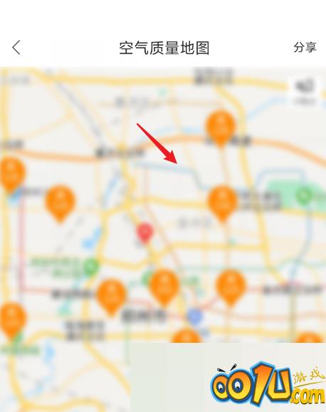 百度地图怎么查看空气质量地图？百度地图查看空气质量地图教程截图