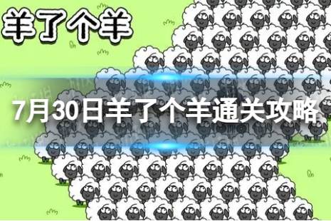 7月30日《羊了个羊》通关攻略 通关攻略第二关7.30