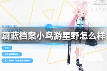 蔚蓝档案小鸟游星野怎么样 学生档案图鉴介绍