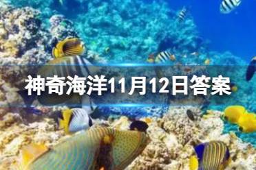 神奇海洋11月12日答案 以下哪种海洋鱼类不会发光