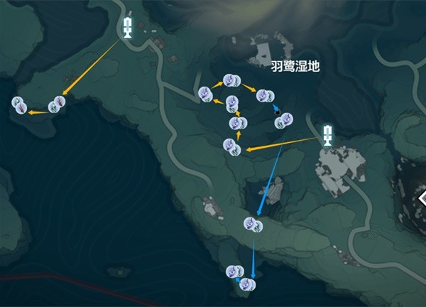 鸣潮各矿石采集路线分享